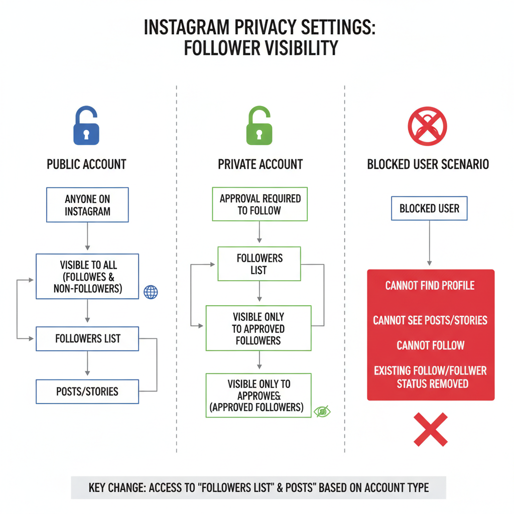 Step 1: Check if the Target Account is Public or Private — how to see the followers of someone on instagram