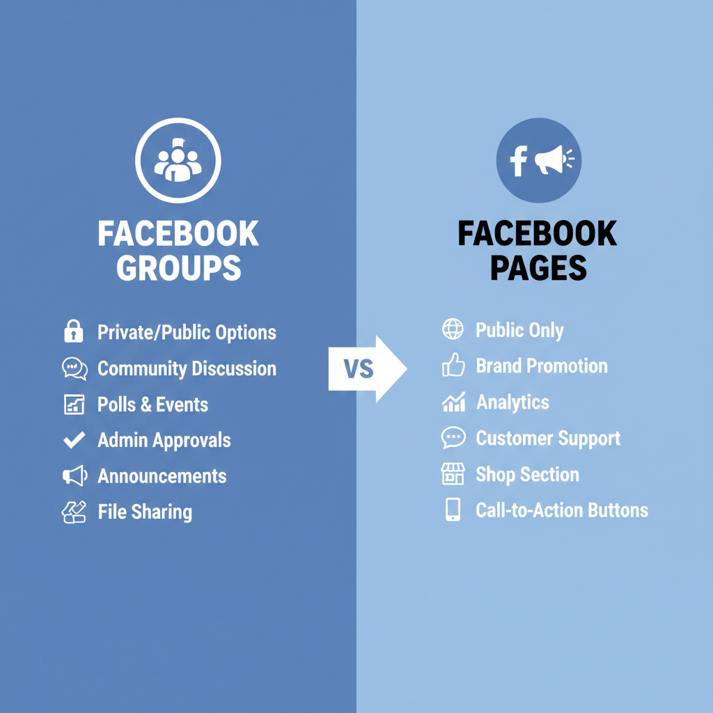 Types of Facebook Groups — what is fb group